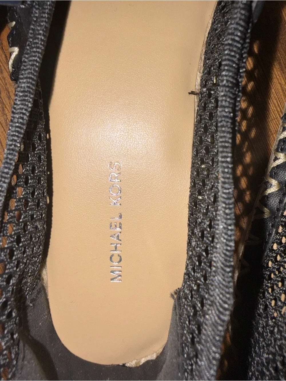 Michael Kors Black New Women's Lynn Ballet Espadrilles Size 6.5